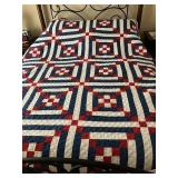 Salute to the Red, White, & Blue Quilt - 72" x 88"