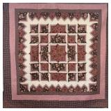 Mauve Costa Maya Quilt - 101" x 101"
