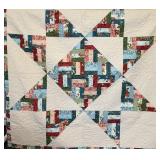 Split Rail Star Quilt - 73" x 73"
