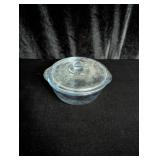 Clear Fire King Individual Casserole with Lid