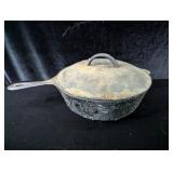 Cast Iron Chicken Fryer with Lid - No. 8
