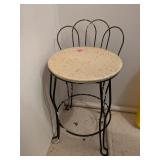 Vintage Metal Vanity Chair