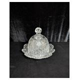 Antique American Brilliant Cut Glass Butter Dome
