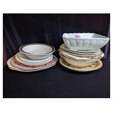Antique Bowls, Plates, Pie Plate,