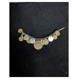 Foreign Coin Bracelet: 1960 & 1961 Mexican Cents,