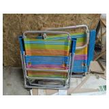 (2) Rainbow Lawn Chairs