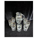Juice Pitcher & Glass Set