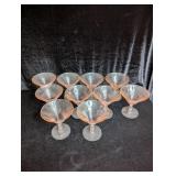 (10) Pink Depression Glass Dessert Cups