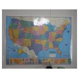 Map of the United States: 49.75" x 37.5"