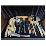 Kitchen Utensils, Knives, Wooden Spoons