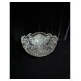 Antique American Brilliant Cut Glass Crystal Bowl