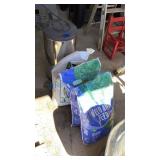 WEED AND FEED, MULCH, TRASH CAN