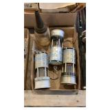 KOEHLER LANTERNS AND MASTER OIL SPOUT WITH JAR