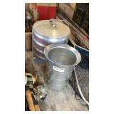 ALUMINUM LUNCH PAIL AND PITCHER