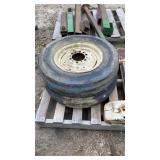 6.50-16 TRACTOR TIRES WITH 6 LUG WHEELS (2)