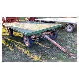 FLATBED HAY WAGON 7x14ft