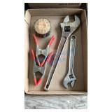 ADJUSTABLE WRENCHES, CLAMPS, TAPE