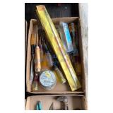 DRILL BITS, WOOD CHISELS, ELEC TAPE, MISC