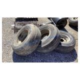 12.5L-15 IMPLEMENT TIRES AND 8 LUG WHEELS (3)