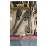 PIPE WRENCHES (3) - RIDGID AND OTHERS