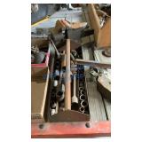 BENCH VISE AND VARIOUS SOCKETS