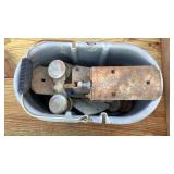 BARN DOOR ROLLERS AND BRACKETS