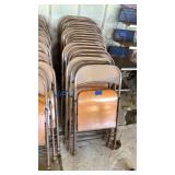 19 METAL FOLDING CHAIRS