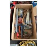 LEVELS, SAWS, KNIVES, CROW BAR, MISC