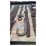 TOW TRUCK CHAIN WITH J HOOK
