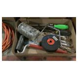 ELEC TAPE, GRINDER DISCS, WRENCHES, MISC