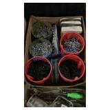 VARIOUS SCREWS AND JOIST HANGERS