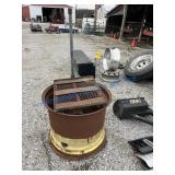 FIRE PIT TRACTOR WHEEL WITH GRATE