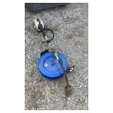 HOSE REEL AND RYOBI STRING TRIMMER