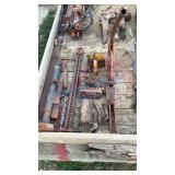 SICKLE SERVICER, JACKS, PIPE VISE, MISC