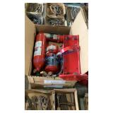 FIRE EXTINGUISHERS AND BRACKET
