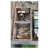 PLASTIC CRATES - POP RIVET GUN, GARDEN TOOLS,