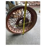 Vintage spoked wheel
