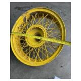 Single Yellow color spoked wheel