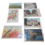 Vintage Postcards Featuring Various Themes and Loc