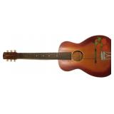 Vintage Silvertone Acoustic Parlor Guitar with Flo