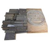 Vintage Printing Press Letterpress Wood and Metal