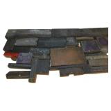 Vintage Letterpress Printing Blocks