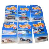 6 Hot Wheels Cars in Original Packaging, 90s Editi