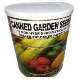 Survival Canned Garden Seeds with 16 Non-Hybrid