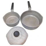 Magnalite 3-Piece Cookware Set: 1 Qt and 2 Qt Sauc