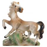 Vintage Ceramic Horse TV Light with Replaceable Co
