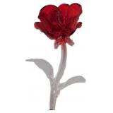 Waterford Fleurology Red Rose Sculpture, 14.5 Inch