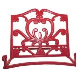 Red Decorative Cast Iron Adjustable Book or Tablet