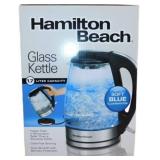 Hamilton Beach 1.7-Liter Electric Glass Kettle wit