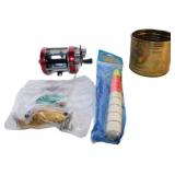 Vintage Fishing Lot with ABU Ambassadeur Reel, Lur